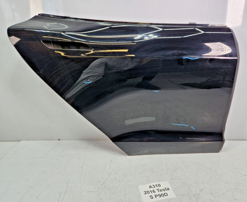 ✅ 12-16 OEM Tesla S Rear Right Passenger Side Door Shell Panel Black NOTE*