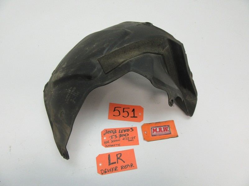 FENDER SPLASH SHIELD LEFT DRIVER REAR INNER LR 77277-53010 for 01-05 LEXUS IS300