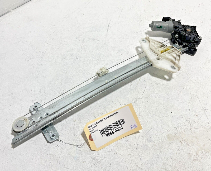 2014 - 2020 ACURA MDX REAR PASSENGER SIDE DOOR WINDOW REGULATOR W/ MOTOR OEM