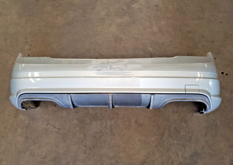 08 09 10 11 Mercedes C63 AMG Rear Bumper Cover W/Valence Silver 1263 OEM