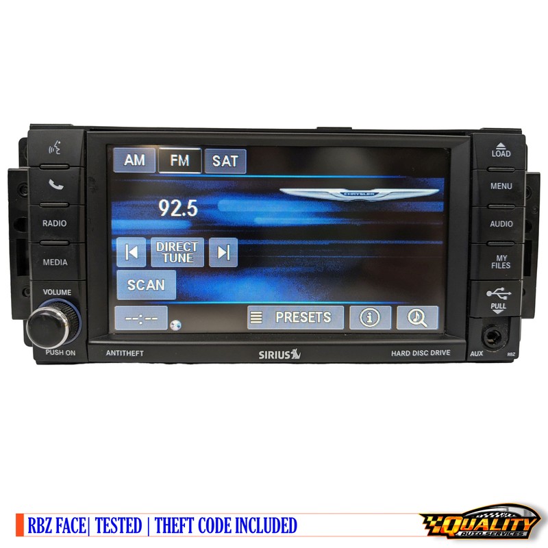 Dodge Jeep Chrysler High-Speed Rbz Radio Cd Dvd Mp3 Player 68282485Ab OEM Blue
