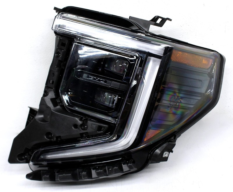 OEM Left Driver Side LED Headlamp For GMC Sierra 1500 Black bezel 85604121
