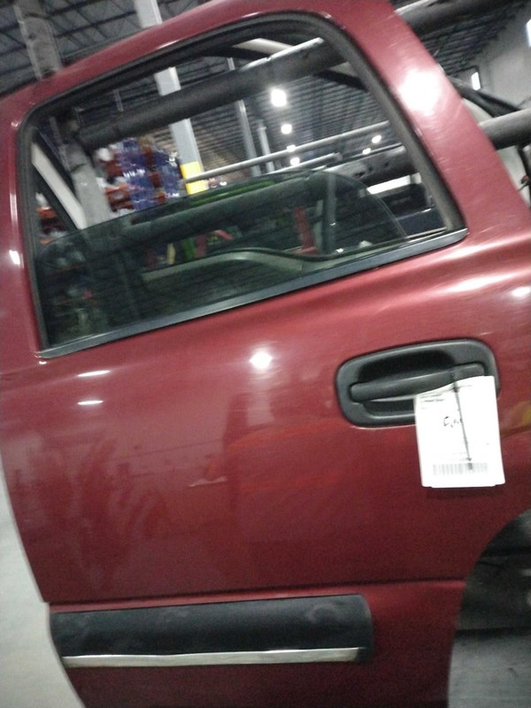 2002 Chevrolet Tahoe Rear Left Door 4DR SUV Red 72U Good Condition 506836