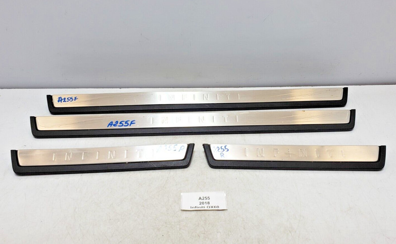 ✅ 18-20 OEM Infiniti QX60 Front Rear Left Right Lower Door Sill Scuff Plate Trim