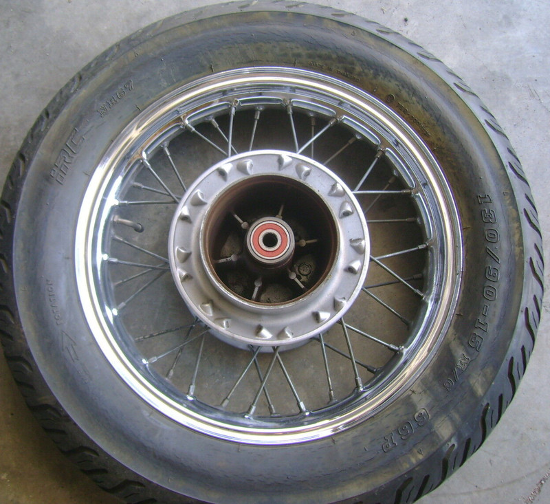 2000 2001 2002 03 Kawasaki Eliminator BN125 BN 125 Rear Rim Tire Wheel 130/90-15