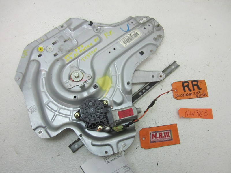 WINDOW MOTOR REGULATOR DOOR GLASS PASSENGER BACK RH for 01-06 ELANTRA HATCHBACK