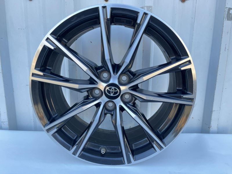 2020 TOYOTA 86 LEFT REAR 17X7 10 SPOKE ALLOY WHEEL DARK GRAY/BLACK 19K 36972