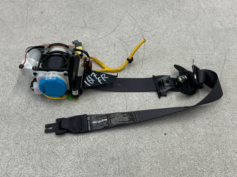 18 19 20 Genesis G80 Front Right Pass Seatbelt Belt Retractor Black 1617 OEM