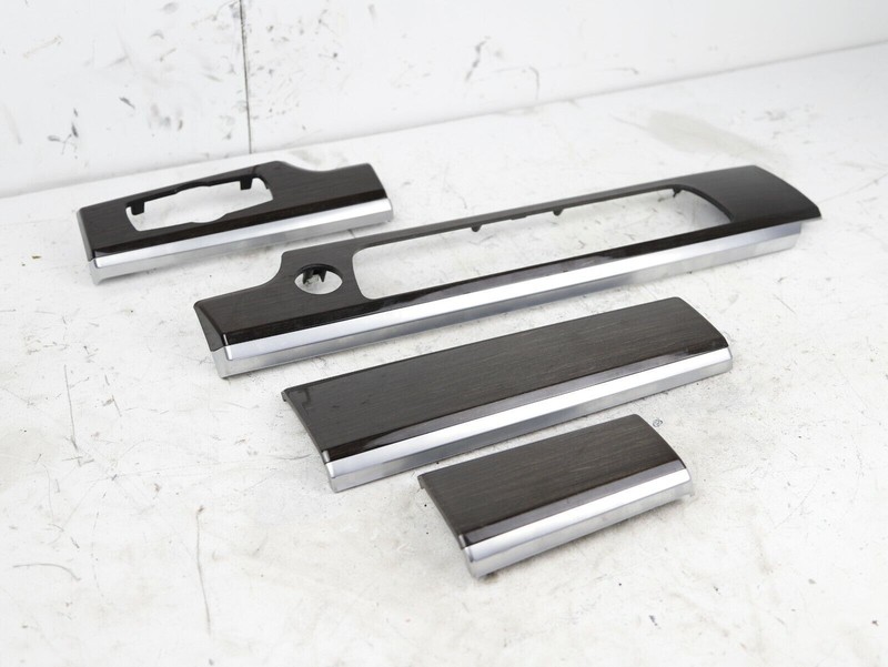 2009 - 2015 BMW 740i 750i F01 F02 Set Dash Trim Panel Gloss Wood Fineline OEM