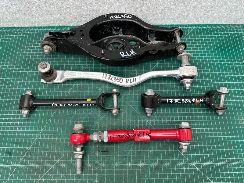 15-24 LEXUS RC300 RC350 REAR LEFT SUSPENSION CONTROL ARM SET OF 5 OEM