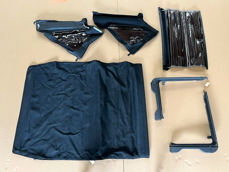 ⭐2007-2017 JEEP RUBICON JK SOFT TOP ROOF WINDOW HARDWERE 4 DOOR ASSEMBLY OEM