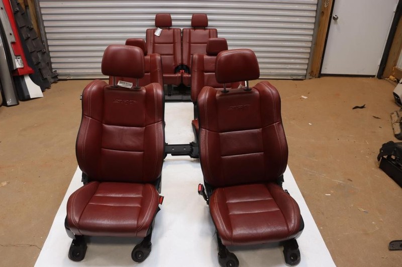 11-22 DODGE DURANGO SRT RED INTERIOR COMPLETE SET FRONT REAR 2ND 3RD ROW SEATS