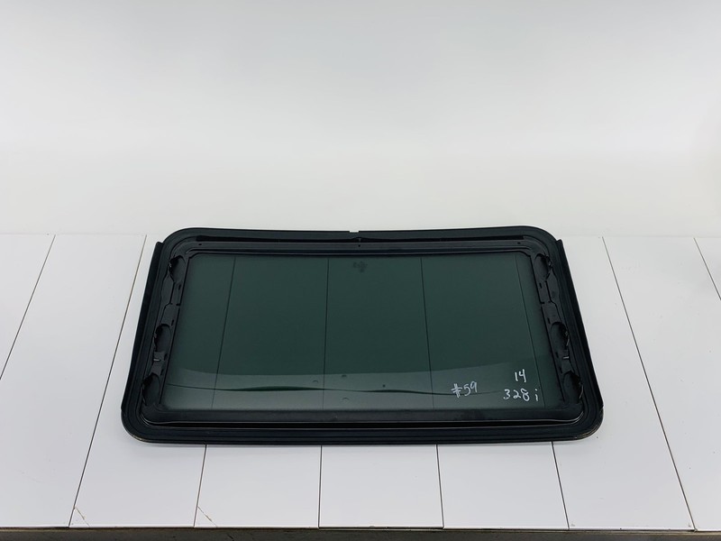 12-16 BMW 328I F30 UPPER OVERHEAD HEADLINER SUNROOF MOONROOF GLASS OEM #59