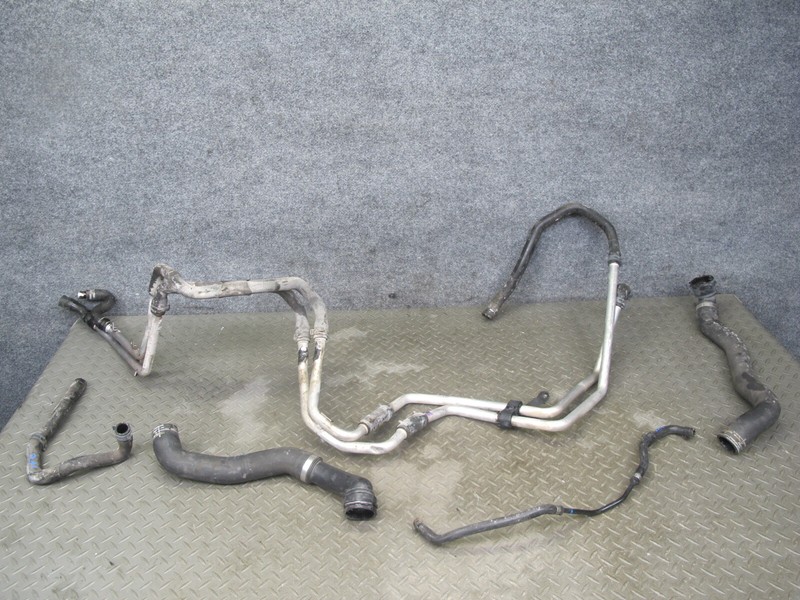 08-10 PORSCHE CAYENNE 957 4.8L UPPER & LOWER RADIATOR COOLANT HOSE PIPE LINE SET