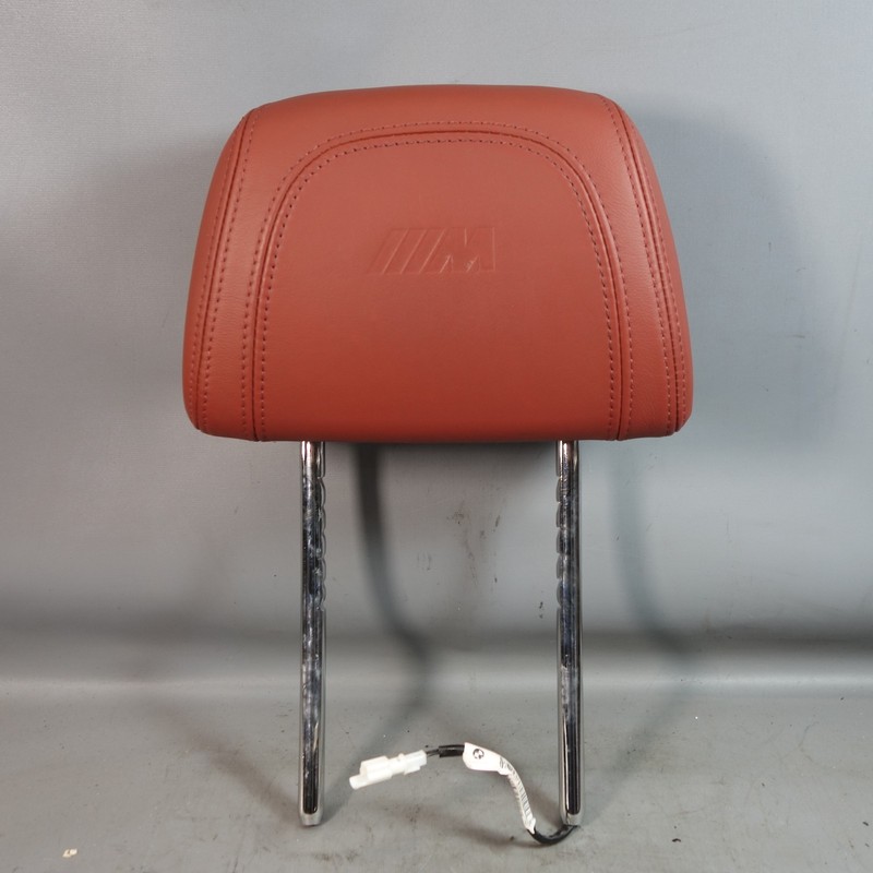 2008-2013 BMW E92 E90 M3 Coupe Sedan Factory ///M Headrest Fox Red Leather OEM