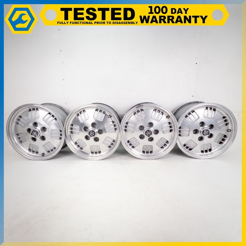 88-94 JAGUAR XJ6 XJ40 FRONT REAR LEFT RIGHT WHEEL RIM 7JX16 16" SILVER SET OEM
