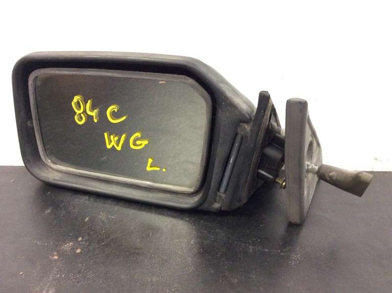 84-87 Civic 5Dr Wagon Left Mirror Rear View Door Mirror Manual Black OEM