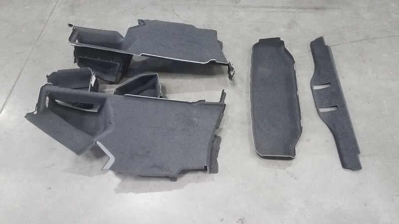 2021 Porsche Taycan Turbo S Full Trunk Trim Panels #3890 VV11