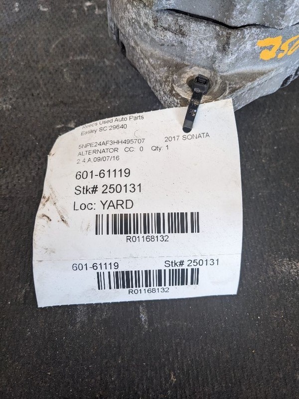 Alternator 150 Amp Fits 17-22 SPORTAGE 1168132