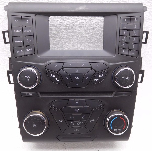 OEM Ford Fusion Radio Temperature Control Panel Face Plate -Scratches, Nicks