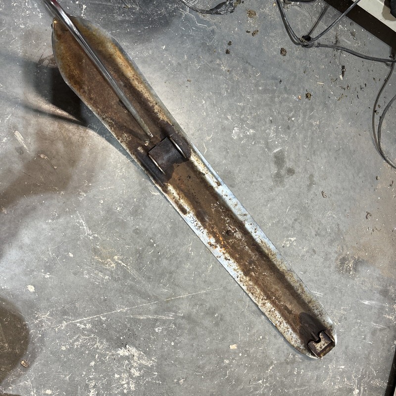 Vintage 73 Polaris Colt 340 Snowmobile metal Chrome Ski