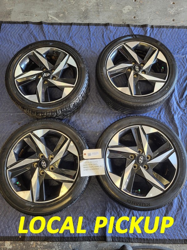 Used Oem Hyundai Wheel Rim SET of 4 for 2021-2023 Elantra 225/45R17 17x7