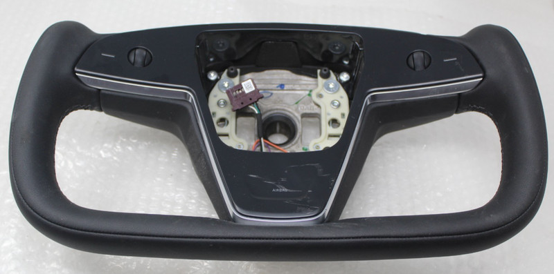 2021-25 Tesla Model S X Yoke Type Steering Wheel Factory OEM 1965131-00-C / NOTE