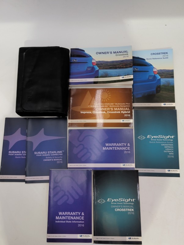 2016 Subaru Crosstrek Owners Manual With Case And Navigation OEM Free Shipping