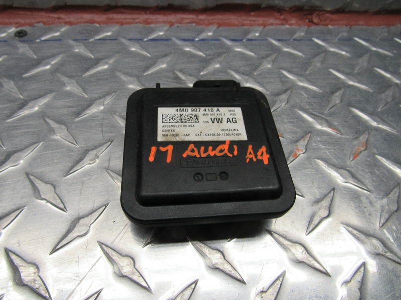 2017 AUDI A4 HOMELINK GARAGE DOOR OPENER CONTRO MODULE 4M0 907 410 A