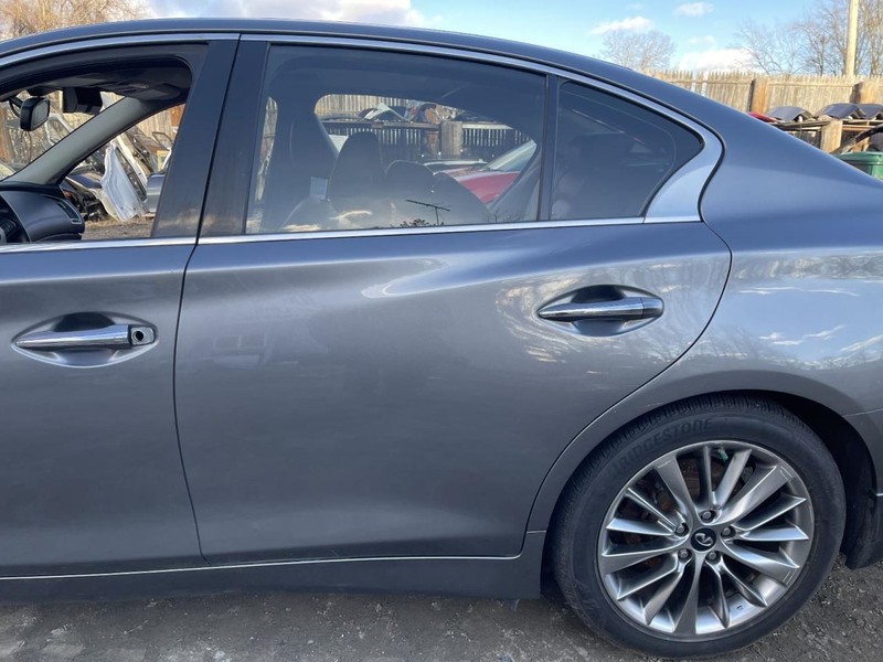 2014-2023 Infiniti Q50 Left Driver Side Rear Door Gray
