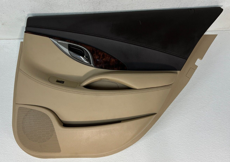 10-13 Buick Lacrosse Passenger Right Rear Door Trim Panel Rear Beige
