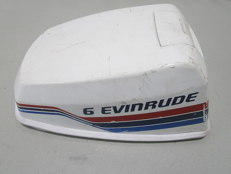 0279989 Evinrude Johnson Outboard 6 HP Top Cowl Motor Cover Cowling 1977