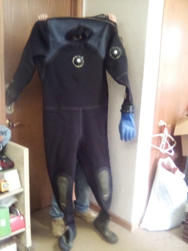 Bare XCD2 Pro Dry 3XLDry Suit "READ DESCRIPTION" size 10 foot boot