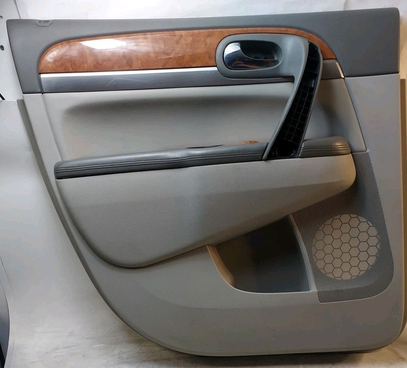 2010 Enclave Rear Left RL Door Trim Panel DK Titanium w/ Window Switch OEM