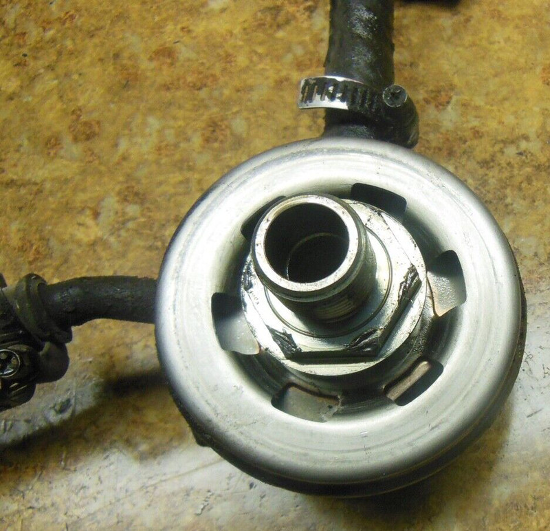 2006 Kawasaki Ninja ZX600 ZX 600 J ZZR600 Engine Oil Filter Cooler Bolt Mount 06