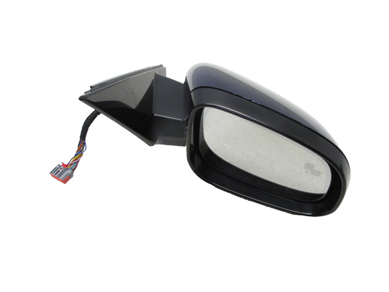 Power Blind Spot π 16-19 Jaguar XF X260 Door Mirror Glass Passenger Right BLUE