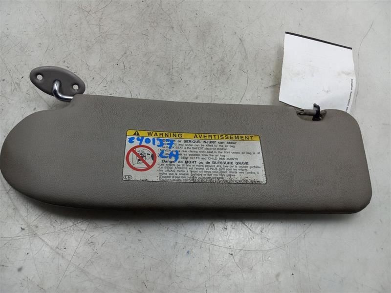 01-03 TOYOTA TACOMA EXTENDED CAB DRIVER SIDE SUN SHADE VISOR
