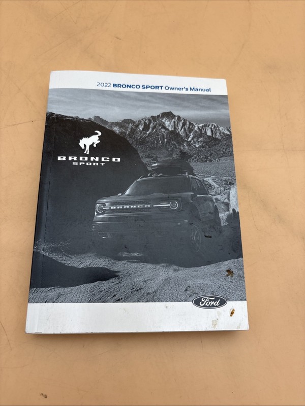 2022 Ford Bronco Sport Owner’s Manual With Free Shipping Included