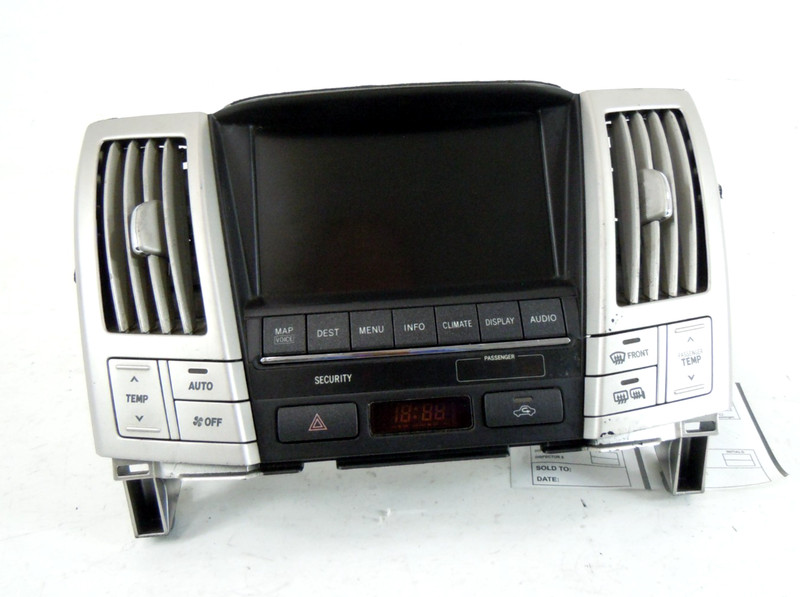 2007 2008 Lexus RX350 Dash Radio Navigation Display Screen Climate Control OEM