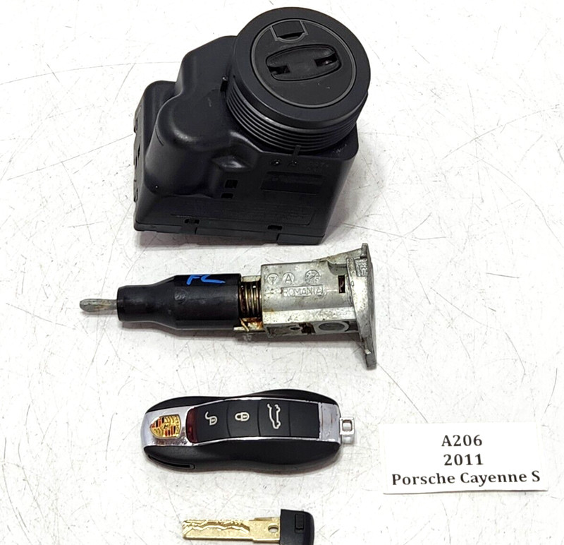 ✅ 2011-2018 OEM Porsche Cayenne S 958 Ignition Starter Switch Lock W/Key SET