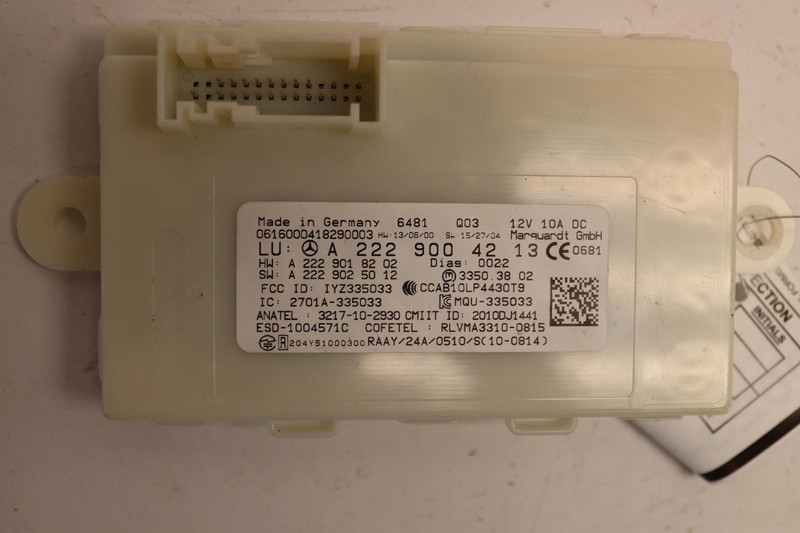 2015-2018 MERCEDES C-CLASS C300 W205 MULTIFUNCTION KEYLESS ENTRY MODULE OEM
