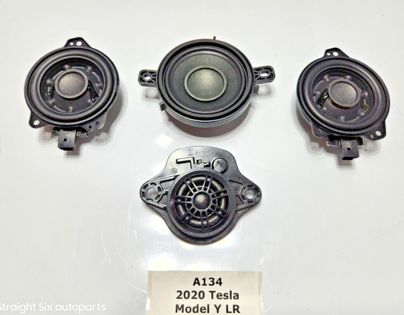 ✅ 17-23 OEM Tesla Model 3 Y Center Dashboard Roof Tweeter Speaker SER Of 4