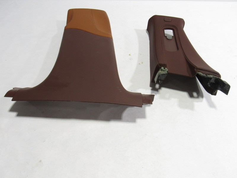 11-12 Fisker Karma 2012 Left Driver B Pillar Cover Trim Panel Set 2 PCS ;@2