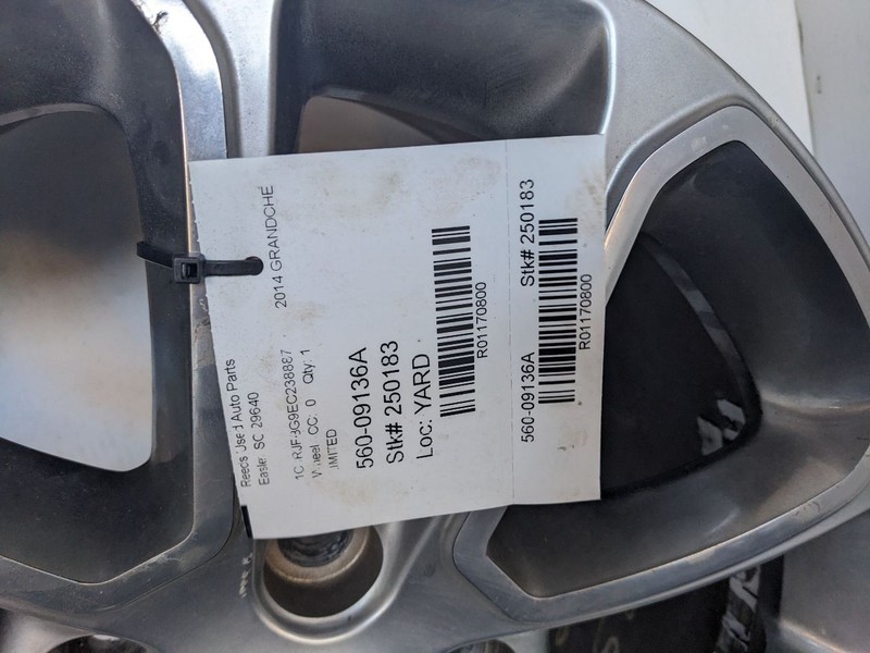 Wheel 18x8 Aluminum Painted Fits 14-16 GRAND CHEROKEE 1170800