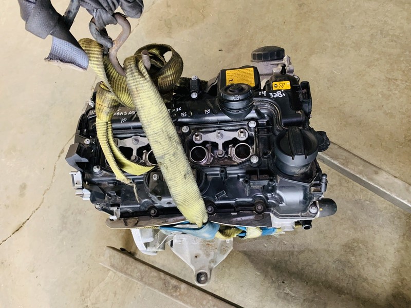 14-16 BMW 328I F30 2.0L L4 DOHC 16V N20B20 GASOLINE ENGINE MOTOR 114K MILES OEM