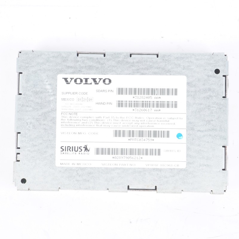 2006-2013 VOLVO C70 SERIES SIRIUS SATELLITE RADIO RECEIVER MODULE 31282405