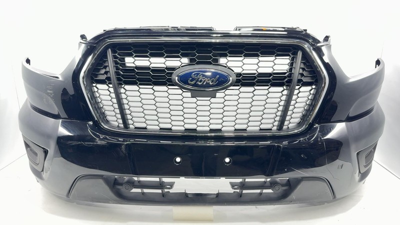 2020-2024 Ford Transit Front Bumper Assembly Black Chrome Grille W/o Camera