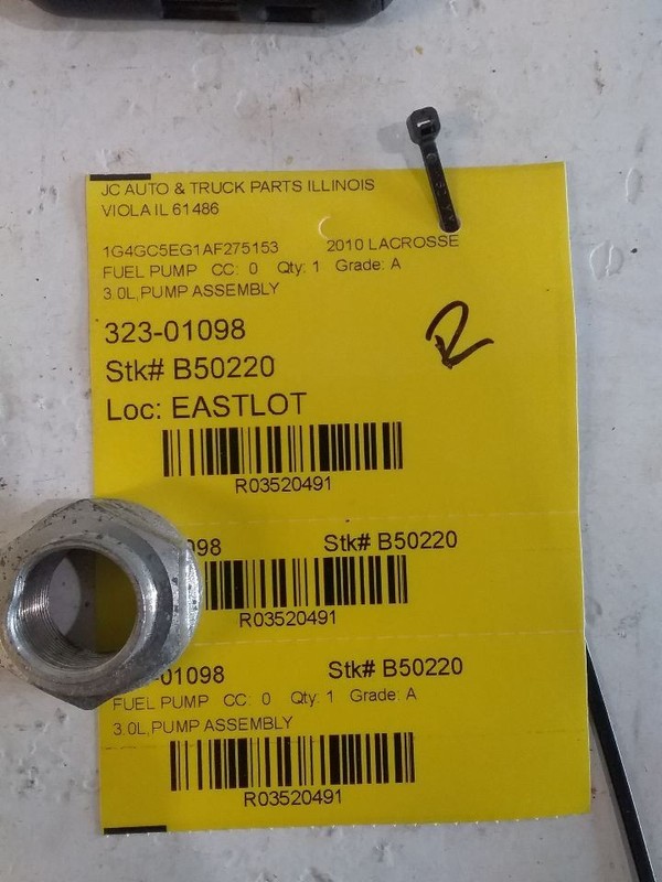 Fuel Pump Assembly In Tank 3.6L FWD Opt NU5 Fits 14-19 XTS 3520491