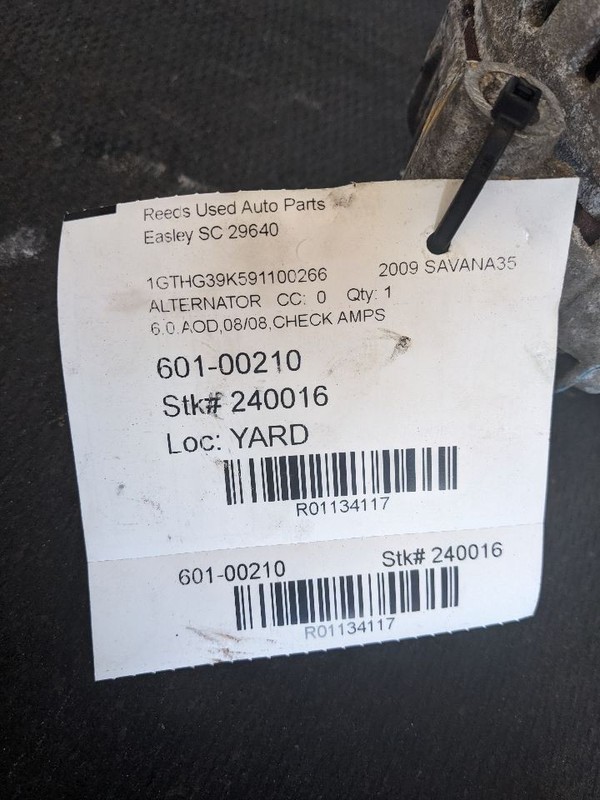 Alternator 125 Amp Opt KG7 Or K76 Fits 07-14 SIERRA 2500 PICKUP 1134117