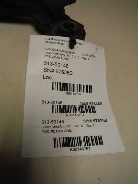 05 06 07 08 09 10 11 12 13 14 15 16 VW JETTA LOWER CONTROL ARM RE 146757